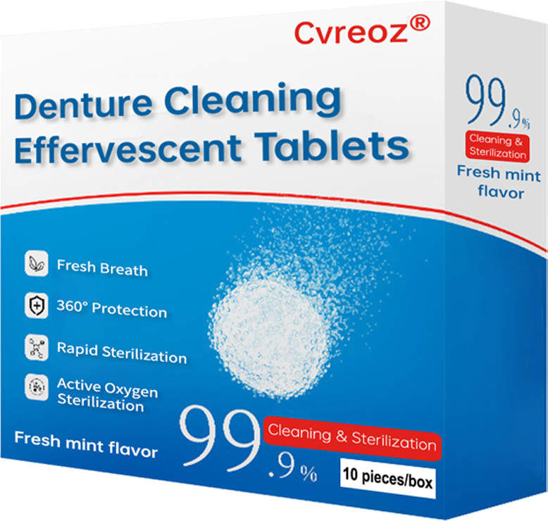 CvreozÂŽ Denture Cleaning Effervescent Tabletsđڎ