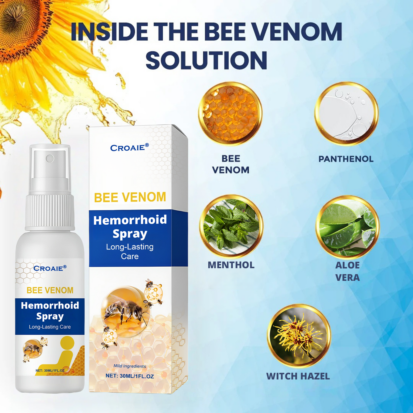 Croaie® Bee Venom Hemorrhoid Spray