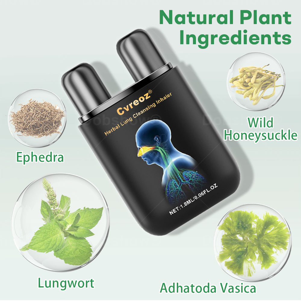 ✅Official Store| Cvreoz® Herbal Lung Cleansing Inhaier(🫁Cough, wheezing, shortness of breath, sputum, stuffy nose, bronchitis, bronchitis, allergy symptoms, lung discomfort💝)