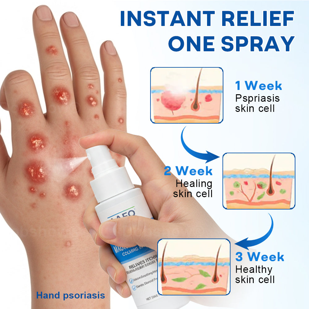 🔥Final 3 Hours: 80% OFF: AAFQ® Magnesium & Herbs Calming Spray⚕️ FDA Certified (for the treatment of psoriasis and eczema, improvement of bacterial infections in the genital area, treatment of acne and warts, eliminates psoriasis and eczema, etc.)