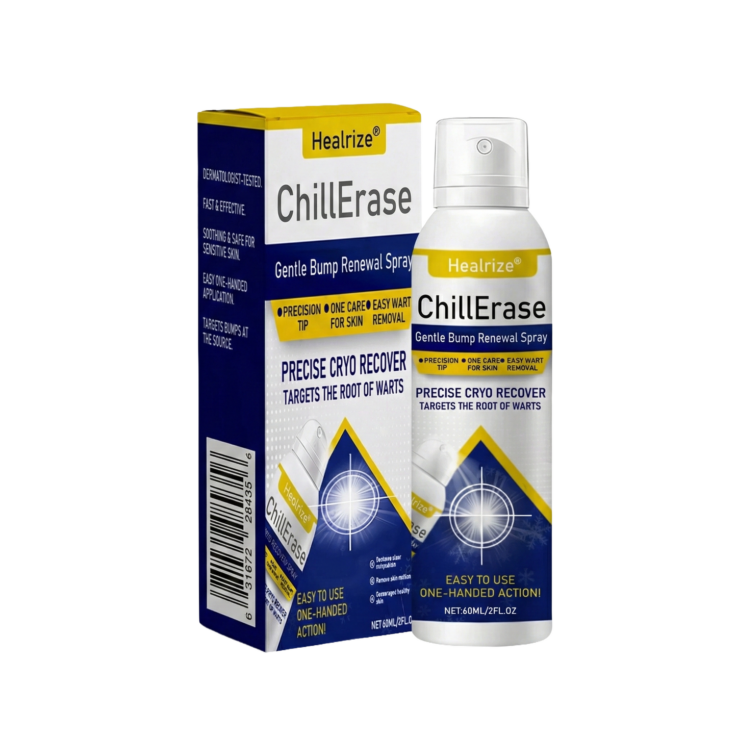 ❄️Healrize®ChillErase Gentle Bump Renewal Spray — Pain-Free, Acid-Free Gentle Wart Removal