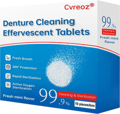 Cvreoz® Denture Cleaning Effervescent Tablets🦷