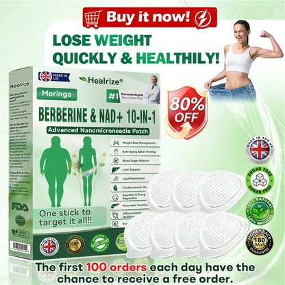 UK 𝐎𝐟𝐟𝐢𝐜𝐢𝐚𝐥 𝐔𝐊 𝐒𝐭𝐨𝐫𝐞 | 🧑‍⚕️🩺 𝐇𝐞𝐚𝐥𝐫𝐢𝐳𝐞® Moringa · Berberine × NAD+ 𝟏𝟎-𝐢𝐧-𝟏 𝐀𝐝𝐯𝐚𝐧𝐜𝐞𝐝 𝐍𝐚𝐧𝐨 𝐌𝐢𝐜𝐫𝐨𝐧𝐞𝐞𝐝𝐥𝐞 𝐏𝐚𝐭𝐜𝐡⁷