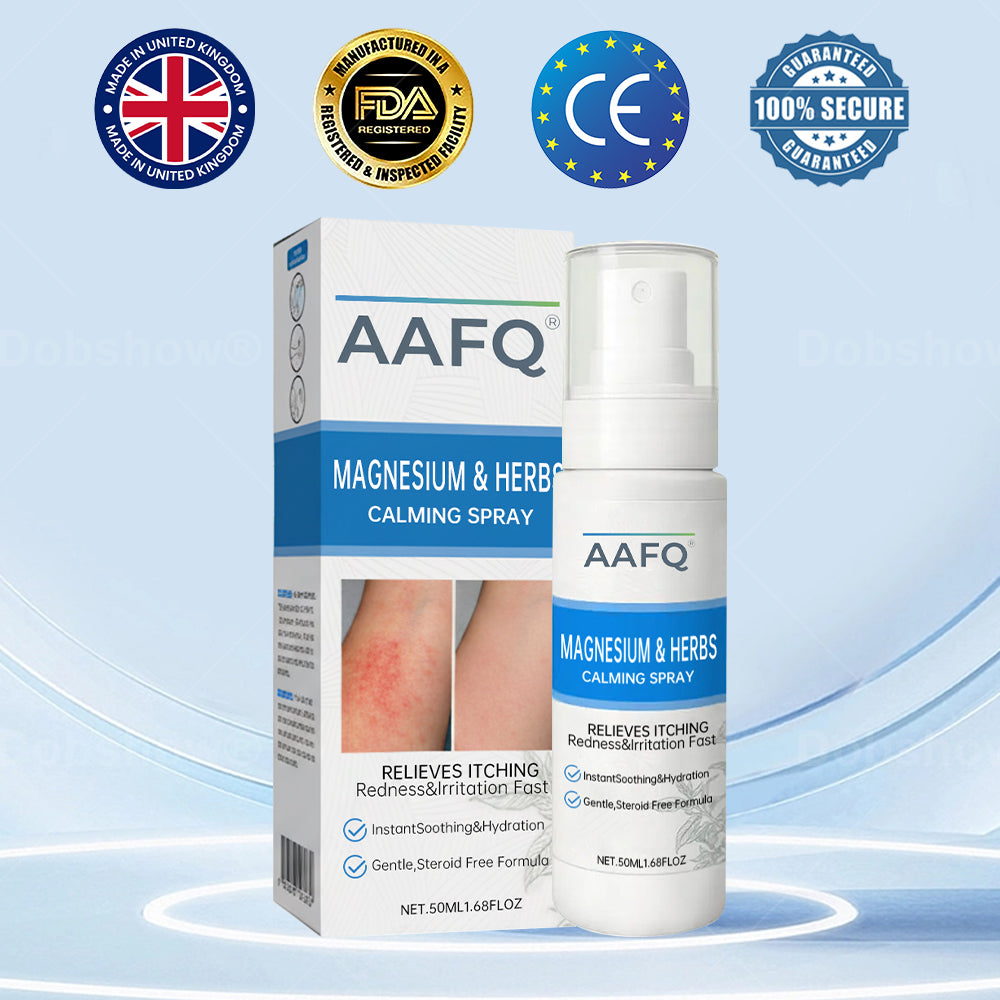 🔥Final 3 Hours: 80% OFF: AAFQ® Magnesium & Herbs Calming Spray⚕️ FDA Certified (for the treatment of psoriasis and eczema, improvement of bacterial infections in the genital area, treatment of acne and warts, eliminates psoriasis and eczema, etc.)