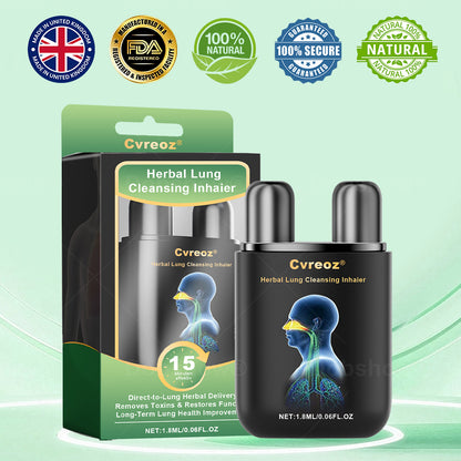 ✅Official Store| Cvreoz® Herbal Lung Cleansing Inhaier(🫁Cough, wheezing, shortness of breath, sputum, stuffy nose, bronchitis, bronchitis, allergy symptoms, lung discomfort💝)