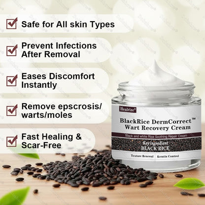 👨‍⚕️🌿Healrize® BlackRice DermCorrect™ Wart Recovery Cream| Suitable for all skin types