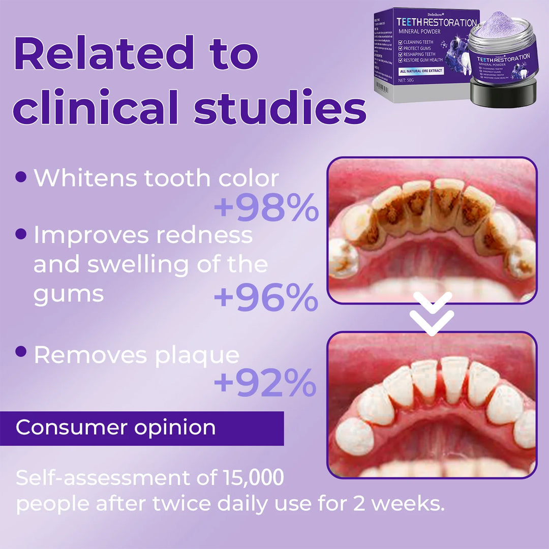 🦷Dobshow® Dental Repair Mineral Powder >> 🔥Buy 1 Get 1 Free🔥