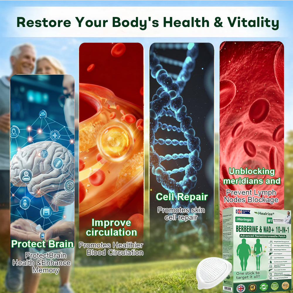 UK 𝐎𝐟𝐟𝐢𝐜𝐢𝐚𝐥 𝐔𝐊 𝐒𝐭𝐨𝐫𝐞 | 🧑‍⚕️🩺 𝐇𝐞𝐚𝐥𝐫𝐢𝐳𝐞® Moringa · Berberine × NAD+ 𝟏𝟎-𝐢𝐧-𝟏 𝐀𝐝𝐯𝐚𝐧𝐜𝐞𝐝 𝐍𝐚𝐧𝐨 𝐌𝐢𝐜𝐫𝐨𝐧𝐞𝐞𝐝𝐥𝐞 𝐏𝐚𝐭𝐜𝐡⁷