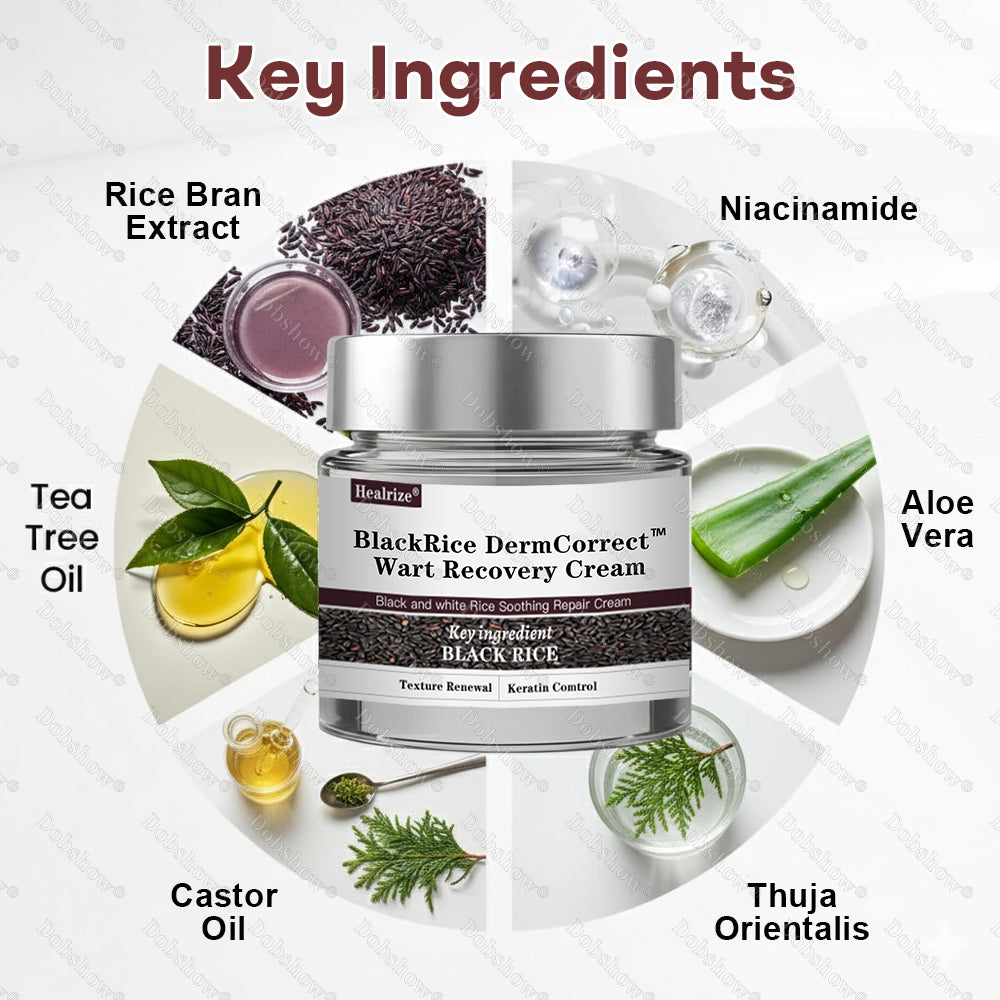 👨‍⚕️🌿Healrize® BlackRice DermCorrect™ Wart Recovery Cream| Suitable for all skin types