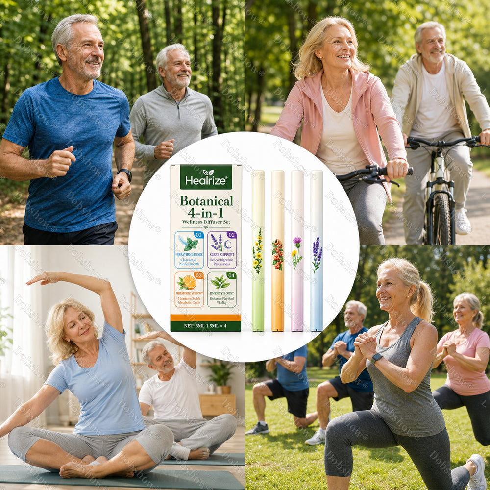 🌿Healrize® Botanical 4-in-1 Wellness Diffuser Set | 2-Min Instant Relief & 24/7 Care