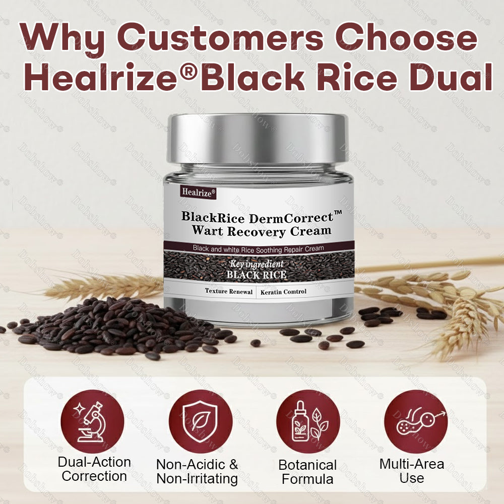 👨‍⚕️🌿Healrize® BlackRice DermCorrect™ Wart Recovery Cream| Suitable for all skin types
