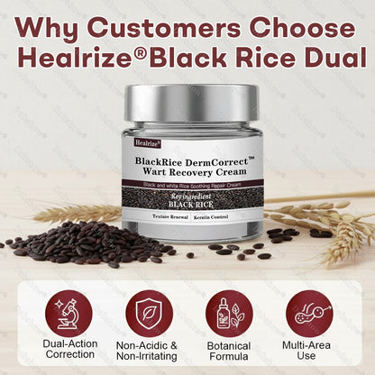 👨‍⚕️🌿Healrize® BlackRice DermCorrect™ Wart Recovery Cream| Suitable for all skin types