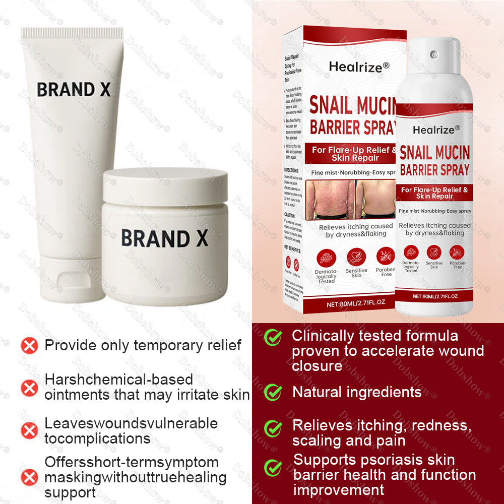 Healrize® Snail Mucin Barrier Spray for Flare-Up Relief & Skin Repair