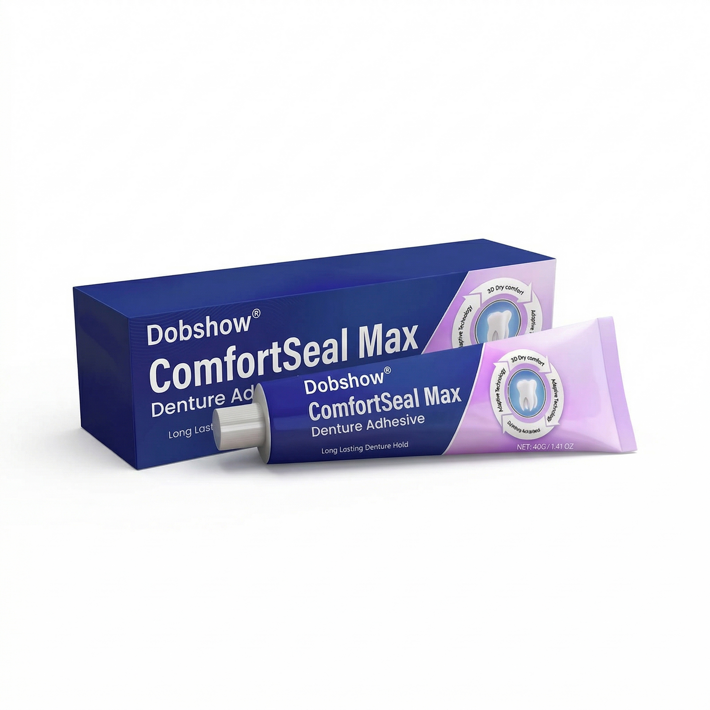 🔥𝙇𝙄𝙈𝙄𝙏𝙀𝘿 𝙎𝙋𝙀𝘾𝙄𝘼𝙇 𝙊𝙁𝙁𝙀𝙍🔥Dobshow® ComfortSeal Max Denture Adhesive—🦷96-hour long-lasting, heat adaptive technology