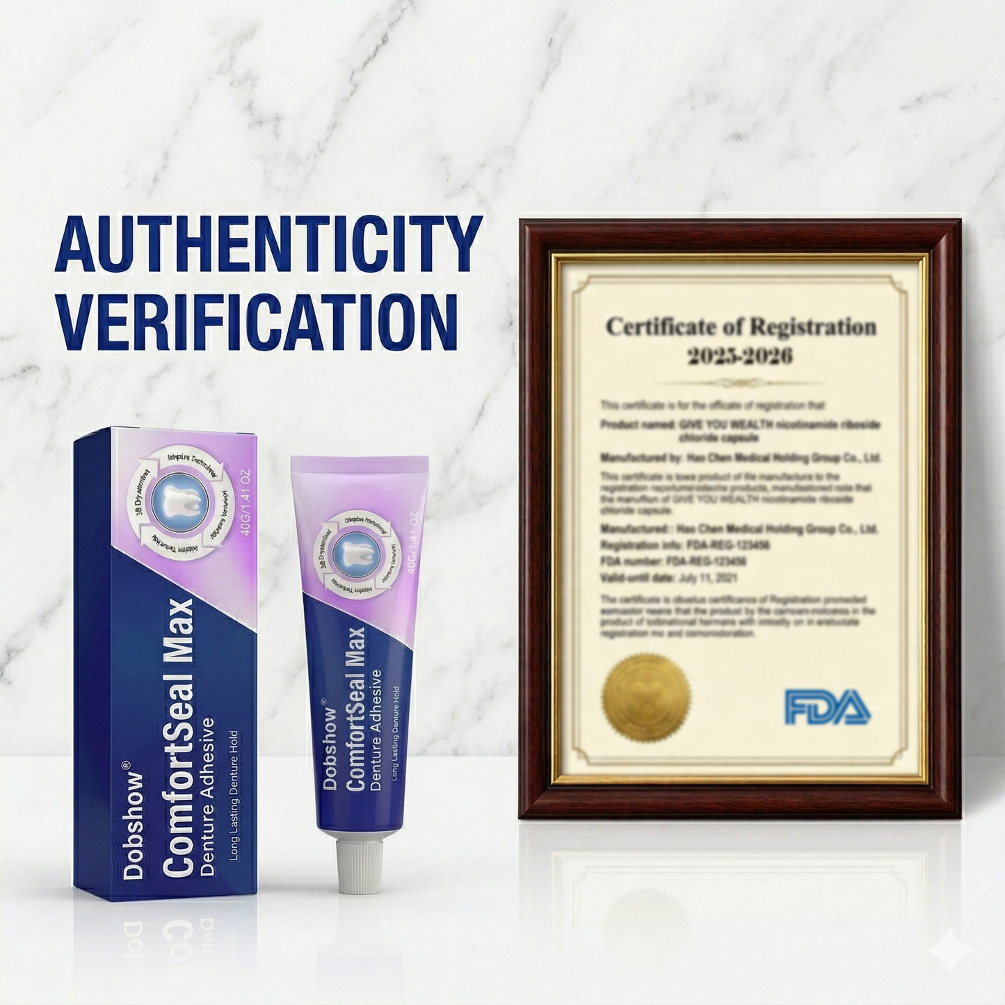 🔥𝙇𝙄𝙈𝙄𝙏𝙀𝘿 𝙎𝙋𝙀𝘾𝙄𝘼𝙇 𝙊𝙁𝙁𝙀𝙍🔥Dobshow® ComfortSeal Max Denture Adhesive—🦷96-hour long-lasting, heat adaptive technology