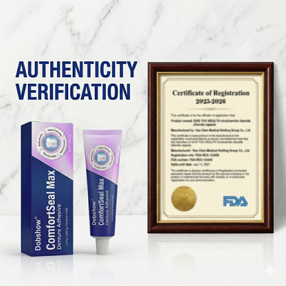 🔥𝙇𝙄𝙈𝙄𝙏𝙀𝘿 𝙎𝙋𝙀𝘾𝙄𝘼𝙇 𝙊𝙁𝙁𝙀𝙍🔥Dobshow® ComfortSeal Max Denture Adhesive—🦷96-hour long-lasting, heat adaptive technology