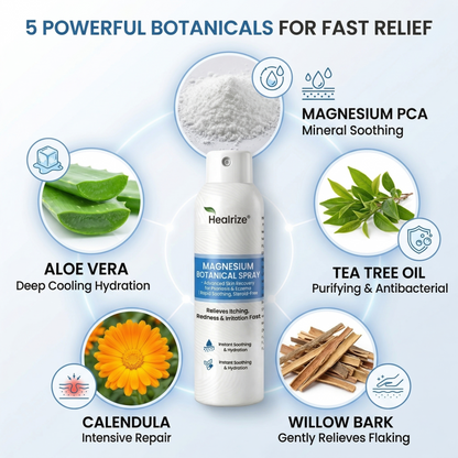 🌿Healrize® Magnesium Botanical Spray – Advanced Skin Recovery for Psoriasis & Eczema | Rapid Soothing, Steroid-Free