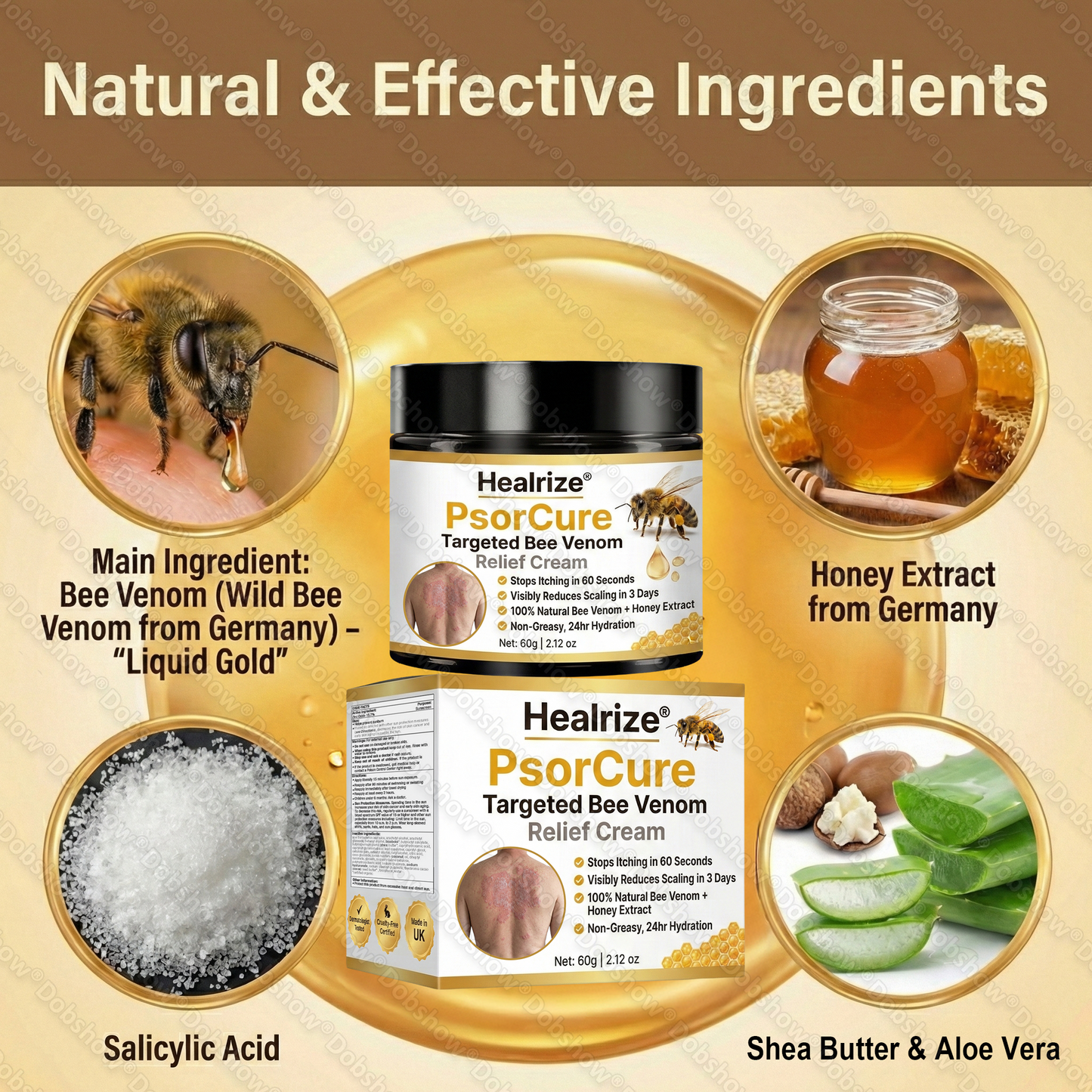 🎆𝙇𝙞𝙢𝙞𝙩𝙚𝙙-𝙩𝙞𝙢𝙚 𝙤𝙛𝙛𝙚𝙧 | Healrize® PsorCure Targeted Bee Venom Relief Cream