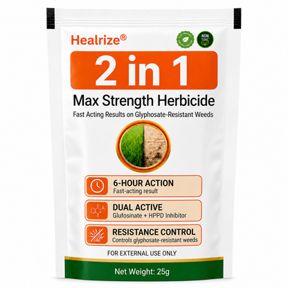 Healrize® 🍂2-𝖎𝖓-1 Max Strength Herbicide: Fast Acting Results on Glyphosate-Resistant Weeds