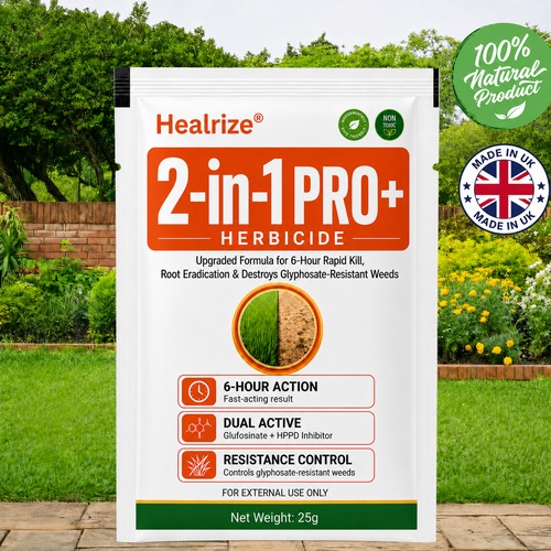 🔥🏆Healrize® Advanced 2-in-1 Pro+ Herbicide | 🍂Upgraded Formula for 6-Hour Rapid Kill, Root Eradication & Destroys Glyphosate-Resistant Weeds