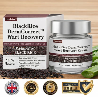 👨‍⚕️🌿Healrize® BlackRice DermCorrect™ Wart Recovery Cream| Suitable for all skin types