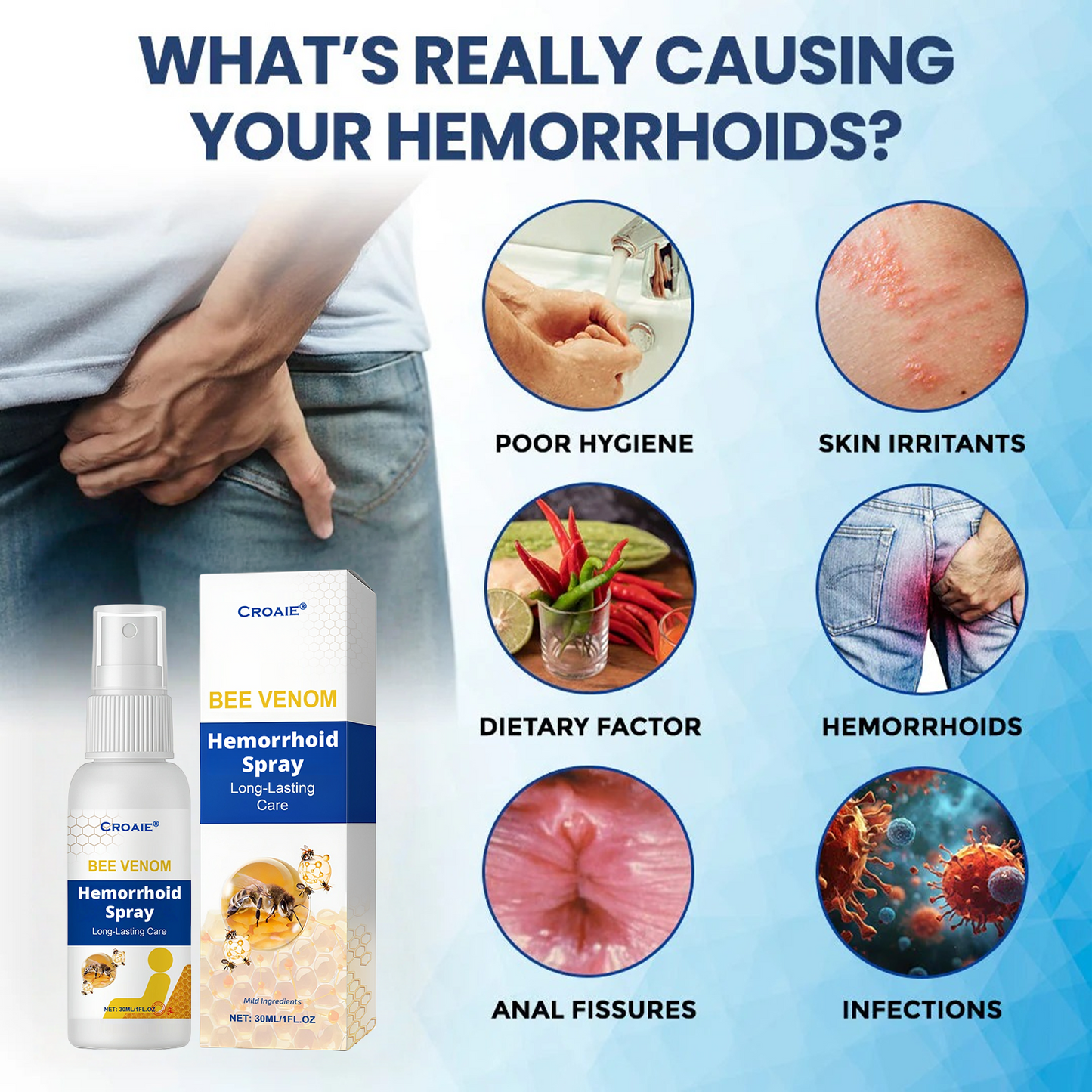 Croaie® Bee Venom Hemorrhoid Spray