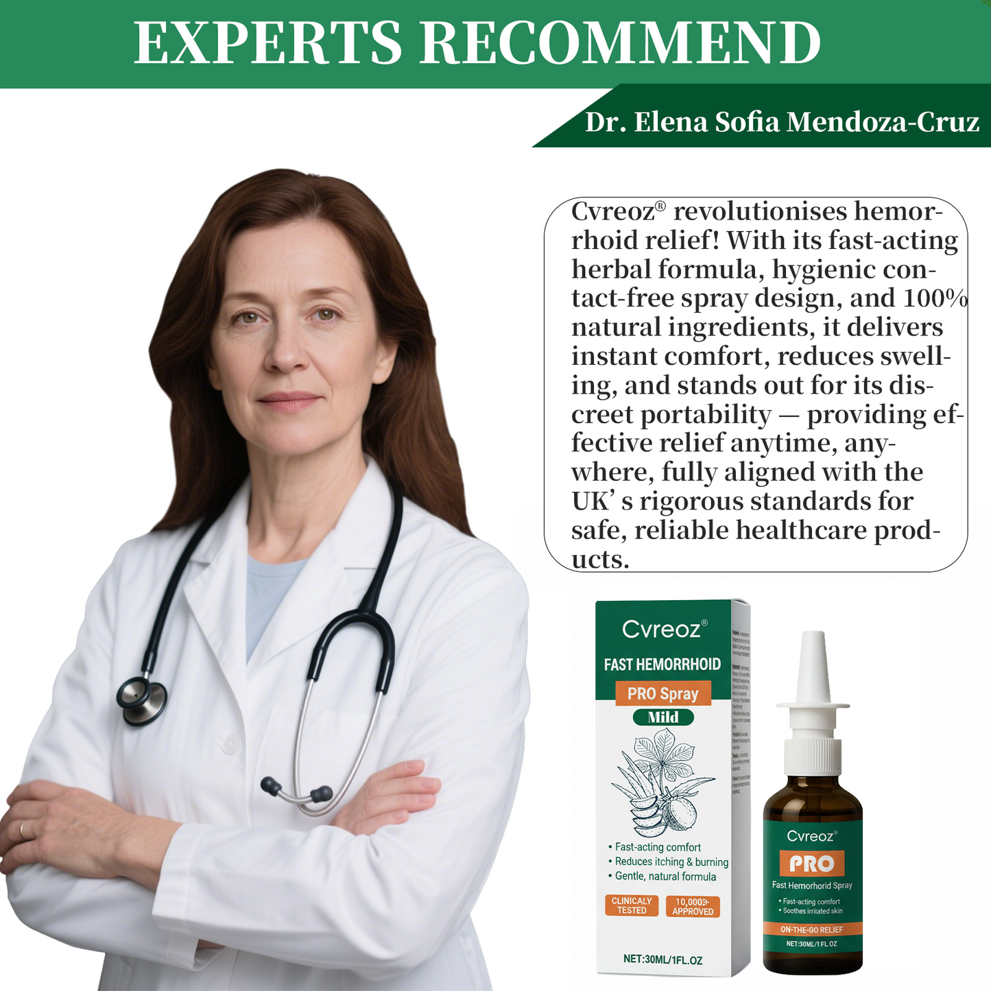 🔥𝘾𝙮𝙗𝙚𝙧 𝙈𝙤𝙣𝙙𝙖𝙮 𝙎𝙖𝙡𝙚 | Cvreoz® Fast Hemorrhoid PRO Spray