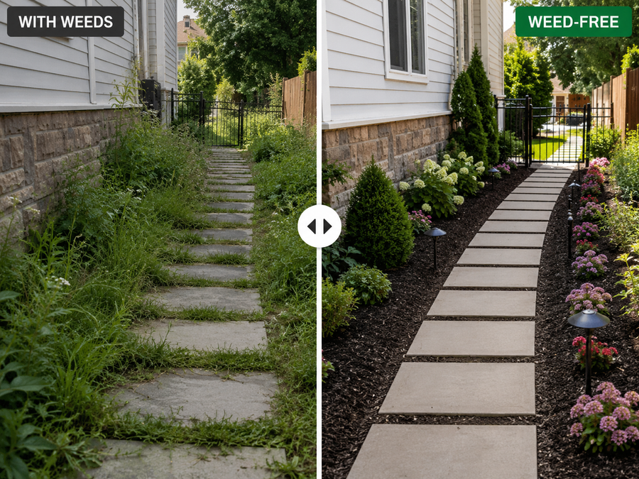 Garden and patio weed control result